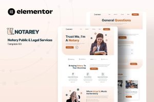 Download Notarey - Notary Public & Legal Services Elementor Template Kit