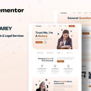 Download Notarey - Notary Public & Legal Services Elementor Template Kit