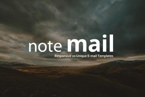 Download Note Mail - 20 Unique Responsive Email set