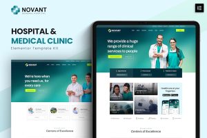 Download Novant - Hospital And Medical Clinic Elementor Template Kit