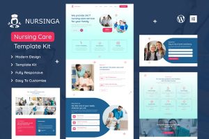 Download Nursinga -  Nursing Home Care & Medical Elementor Template Kit