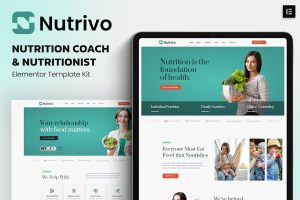Download Nutrivo – Nutrition Coach & Nutritionist Elementor Template Kit