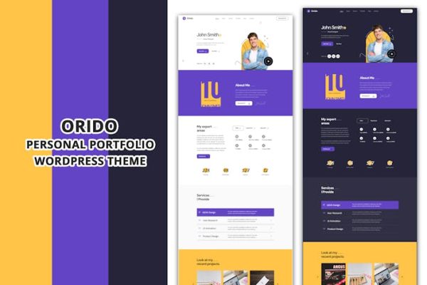 Download Orido - Personal Portfolio WordPress Theme