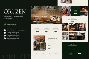 Download Oruzen - Restaurant & Cafe Elementor Template Kit