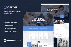 Download Osfins - Digital Startup Agency Elementor Template Kit
