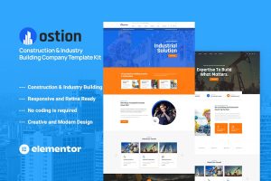 Download Ostion - Construction & Industry Building Company Template Kit