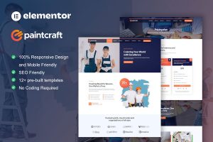 Download PaintCraft - Painting & Wallpapering Service Elementor Template Kit