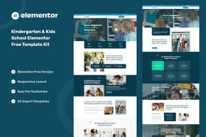 Download Parees - Kindergarten & Kids School Elementor Template Kit
