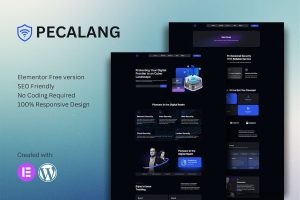 Download Pecalang – Cyber Security Services Elementor Template Kit