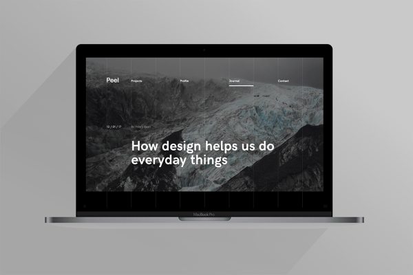 Download Peel | Portfolio Template For Creatives A modern portfolio template for designers, illustrators and digital artists.