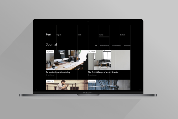 Download Peel | Portfolio Template For Creatives A modern portfolio template for designers, illustrators and digital artists.