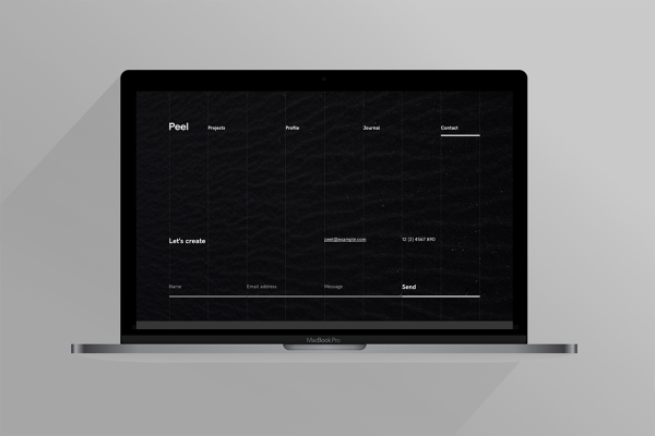 Download Peel | Portfolio Template For Creatives A modern portfolio template for designers, illustrators and digital artists.