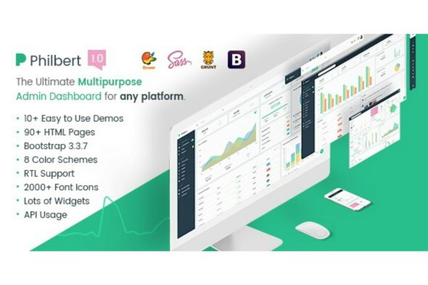 Download Philbert - Multipurpose Bootstrap Admin Dashboard Multipurpose Bootstrap Admin Dashboard Template + UI Kit