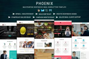 Download PHOENIX - Multi-Concept Responsive Email Pack PHOENIX Multi Business Email Templates Pack to Grow Your Business