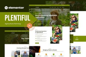 Download Plentiful - Agriculture Farming Elementor Template Kit