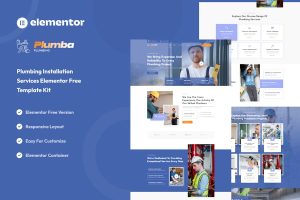 Download Plumba - Plumbing Installation Service Elementor Template Kit