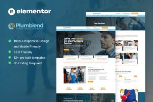 Download Plumbend - Plumbing Service Elementor Template Kit
