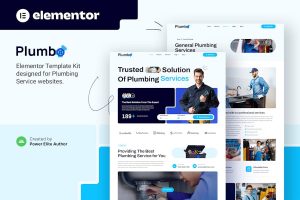 Download Plumbo – Plumbing Services Elementor Template Kit