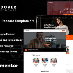 Download Podover - Podcast Elementor Template Kit