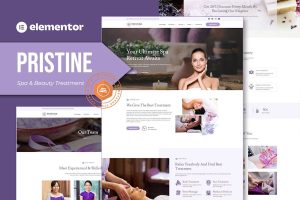 Download Pristine - Spa & Beauty Treatment Elementor Template Kit