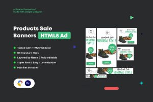 Download Product Sale Banners HTML5 Ad Product Sale Banners HTML5 Ad GWD & PSD Template
