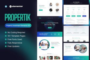 Download Propertik - Property Investment Elementor Pro Template Kit