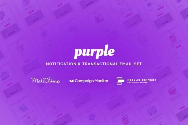 Download Purple - Notification Email Templates Purple - Notification & Transactional Email Templates