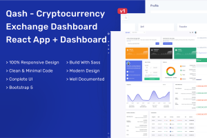 Download Qash - Cryptocurrency Exchange Dashboard React App Qash - Cryptocurrency Exchange Dashboard React App + Dashboard