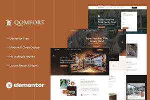 Download Qomfort - Hotel Booking Elementor Template Kit