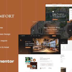 Download Qomfort - Hotel Booking Elementor Template Kit