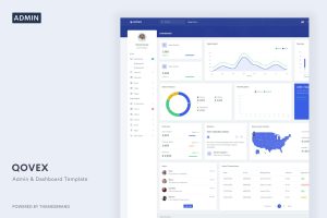 Download Qovex - Admin & Dashboard Template Qovex is a fully featured premium admin dashboard template in HTML template with developer-friendly