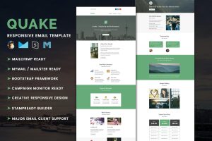 Download Quake - Multipurpose Responsive Email Template Best marketing email template