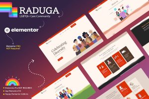 Download Raduga - LGBTQI+ Care Community Elementor Template Kit