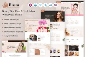 Download Rasm – Beauty Spa Care & Nail Salon WordPress Them