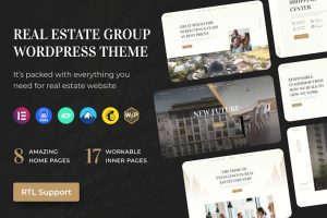 Download Real Estate Group WordPress Theme + RTL