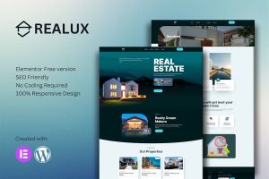 Download Realux - Real Estate Elementor Template Kit