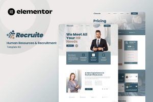 Download Recruite - Human Resources & Recruitment Elementor Template Kit