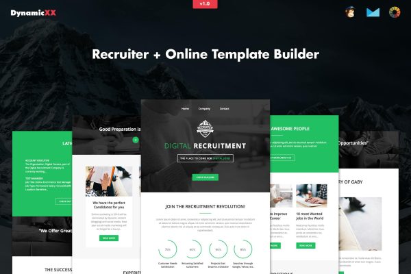 Download Recruiter - Responsive Recruitment Email + Builder Recruiter - Responsive Recruitment Email + Builder. Ideally for Jobs, school or Recruitment.