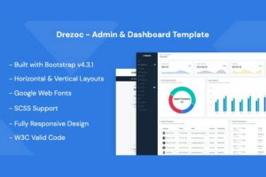 Download Responsive & Customizable Admin Template - Drezoc Admin Templates & Dashboard UI Kits Responsive and customizable Admin templates - Drezoc.