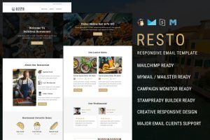 Download Resto Email Newsletter Template Best restaurant email template to promote your business