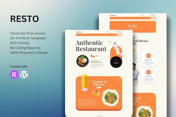 Download Restolux - Restaurant Elementor Template Kit