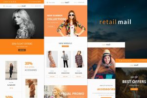 Download Retail Mail - Responsive E-mail Templates set Retail Mail - Responsive Email Template is a Modern and Clean Design.