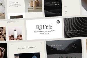 Download Rhye – Creative Portfolio Elementor Pro Template Kit