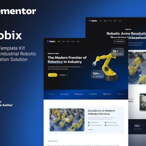 Download Robix – Industrial Robotic & Automation Solution Elementor Template Kit