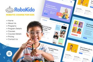Download Robokido - Online Learning Courses for Kids Elementor Template Kit
