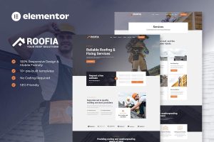 Download Roofia - Roofing Services Elementor Template Kit
