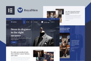 Download RoyalMen - Tailored Suits Elementor Template Kit