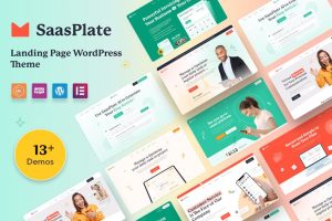 Download SaasPlate - Landing Page WordPress Theme