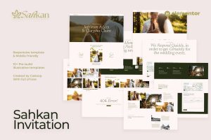 Download Sahkan - Wedding Invitation & Gallery Elementor Template Kit