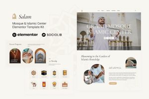 Download Salam - Mosque & Islamic Center Elementor Template Kit